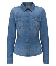 GUESS VELVET Denim shirt, long sleeves - Shirts