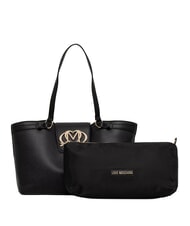 LOVE MOSCHINO OVAL FRIEZE Shopper with clutch - Women&rsquo;s Bags