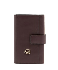 PIQUADRO CIRCLE Leather card holder burgundy/pink - Men&rsquo;s Wallets - 1
