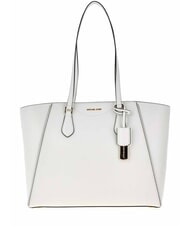MICHAEL KORS TARYN Leather shoulder shopping bag white - Women&rsquo;s Bags - 1