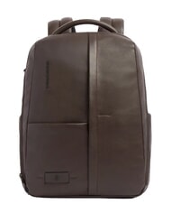 PIQUADRO RUSSEL Leather backpack for 15.6" laptop - Laptop backpacks