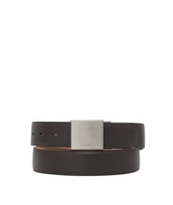 CALVIN KLEIN DRESS PLAQUE Leather belt - Belts