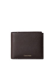 CALVIN KLEIN PREMIUM LEATHER Leather wallet ck dark brown - Men&rsquo;s Wallets - 1
