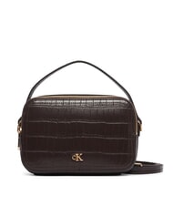 CALVIN KLEIN CK CROC Mini handbag with shoulder strap delicious/antique silver - Women&rsquo;s Bags - 1