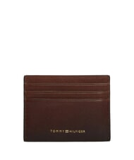 TOMMY HILFIGER TH SEASONAL Leather card holder burnished brown - Men&rsquo;s Wallets - 1