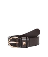 TOMMY HILFIGER ESSENTIAL EFFORTLESS Leather Belt Made in Italy - Belts