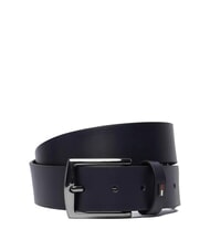 TOMMY HILFIGER DENTON Leather belt space blue - Belts - 1