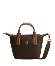 TOMMY HILFIGER POPETTE Handbag, with shoulder strap and logo brown fondant - Women&rsquo;s Bags - 1