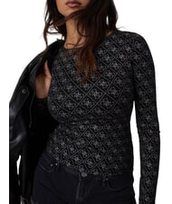 GUESS BOAT TEODORA Long-sleeved T-shirt jetbla - T-shirt - 1