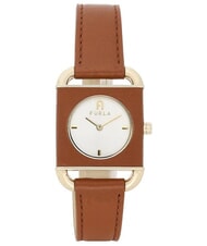 FURLA ARCO SQUARE Fashion watch white and brown - Watches - 1