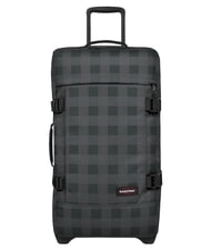 EASTPAK TRANVERZ M Medium trolley checker gray - Semi-rigid Trolley Cases - 1