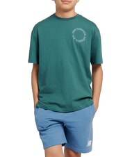 NEW BALANCE CIRCULAR LOGO Children's T-shirt, in cotton - Child T-shirt