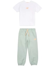 NEW BALANCE FLORAL LOGO T-shirt + Tracksuit Pants Kit - Children's tracksuits
