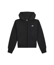 NEW BALANCE CROPPED FT Full zip sweatshirt with hood - Baby Sweatshirt