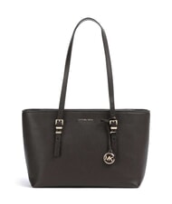 MICHAEL KORS QUINN Medium leather shopping bag chocolate - Women&rsquo;s Bags - 1