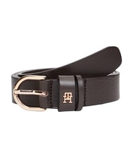 TOMMY HILFIGER ESSENTIAL EFFORTLESS Leather Belt Made in Italy - Belts