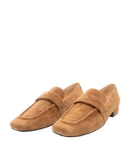 FURLA SIGNATURE  Suede leather loafers - Women&rsquo;s shoes