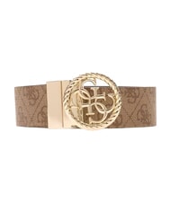 GUESS CLASSIC Reversible and adjustable belt MILK LOGO - Belts - 1