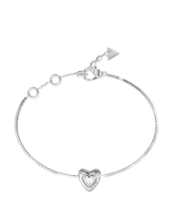 GUESS BELOVED Bracelet, heart-shaped charm SILVER - Bracelets - 1