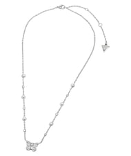 GUESS BORBOLETA Butterfly Pendant Necklace SILVER - Necklaces - 1