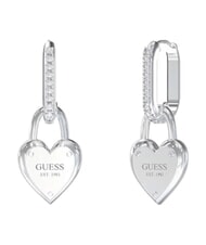 GUESS ALL YOU NEED IS LOVE Earrings, heart shape SILVER - Earrings - 1