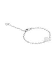 GUESS BY YOUR SIDE Bracelet, heart-shaped charm SILVER - Bracelets - 1