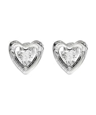 GUESS BELOVED Earrings, heart shape SILVER - Earrings - 1