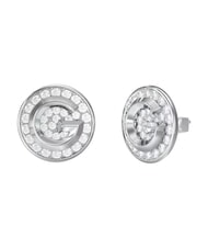 GUESS G CRYSTAL Earrings, logo shape SILVER - Earrings - 1