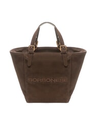 BORBONESE SUEDE LOGO Handbag shopping bag - Women&rsquo;s Bags