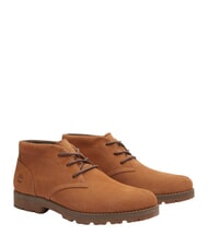 TIMBERLAND BRITTON SQUARE Low lace-up ankle boot in leather rust suede - Men&rsquo;s shoes - 1