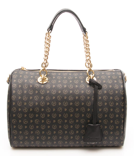 POLLINI Heritage Classic Bowler handbag, with shoulder strap Black - Women’s Bags