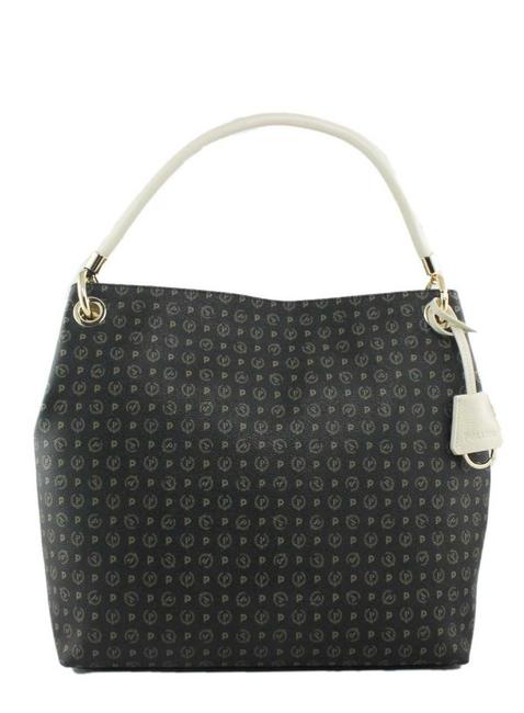 POLLINI Tapiro Handbag / Shoulder Black / Ivory - Women’s Bags