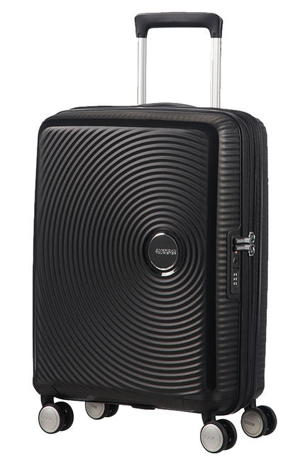 AMERICAN TOURISTER SOUNDBOX SPINNER Medium trolley, expandable bassblack - Rigid Trolley Cases