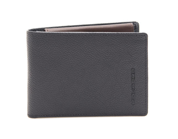 PIQUADRO wallet X1 line; leather blue / brown - Men’s Wallets