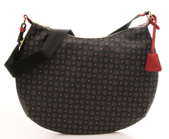 POLLINI Tapiro Over-the-shoulder bag black lacquer - Women’s Bags