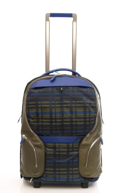 PIQUADRO Trolley / Backpack Piquadro COLEOS line, hand luggage, PC port 17.3 " CHECK / BLUE - Hand luggage