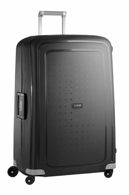 SAMSONITE Trolley S'CURE line, extra-large size BLACK - Rigid Trolley Cases