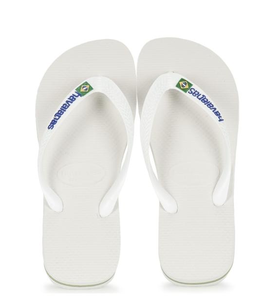 HAVAIANAS BRASIL LOGO Men's flip flops white - Unisex shoes