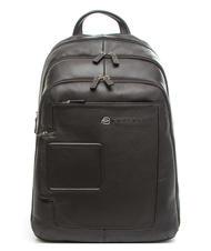 PIQUADRO backpack VIBE out line, in leather, case for laptop up to 13&rdquo; - Laptop backpacks