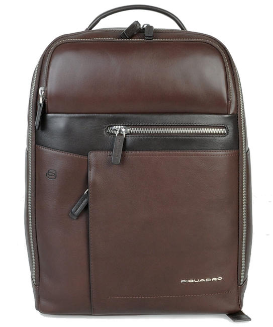 PIQUADRO backpack CARY line, 15.6” PC holder MORO - Laptop backpacks