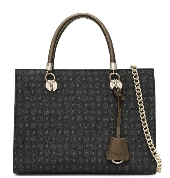 POLLINI Heritage Bronze Handbag, with shoulder strap black bronze - Women’s Bags