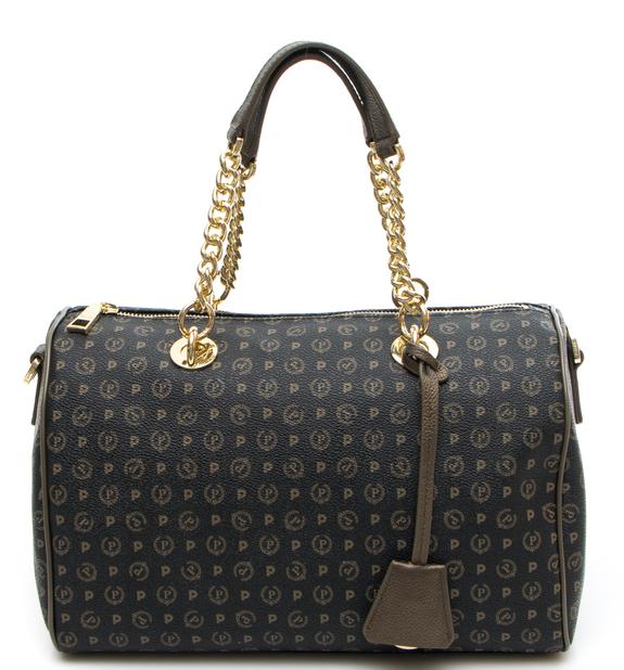 POLLINI Tapiro Handbag; with shoulder strap black bronze - Women’s Bags