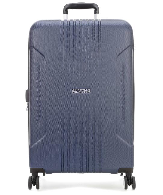 AMERICAN TOURISTER trolley case TRACKLITE line; L size; expandable DARKNAVY - Rigid Trolley Cases