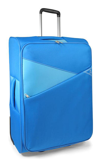 MODO BY RONCATO Trolley THUNDER line, large size Light blue - Semi-rigid Trolley Cases