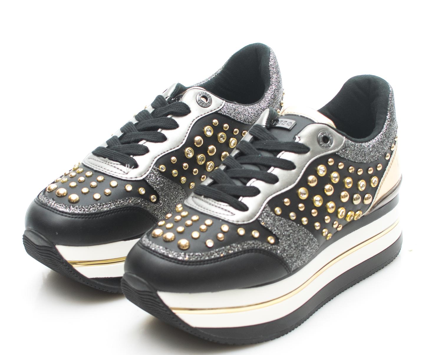 guess nappa pu patent sneakers