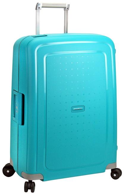 SAMSONITE Trolley S'CURE line, extra-large size AQUA BLUE - Rigid Trolley Cases