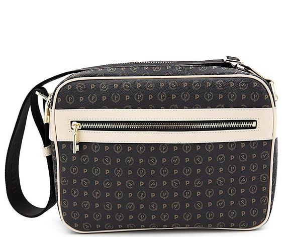 POLLINI Tapiro Over-the-shoulder bag Black / Ivory - Women’s Bags