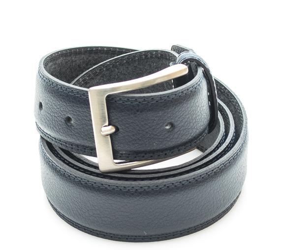 TIMBERLAND belt CLASSIC, in hammered leather BLUE - Belts