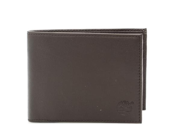 TIMBERLAND wallet Leather, with flap DarkBrown - Men’s Wallets