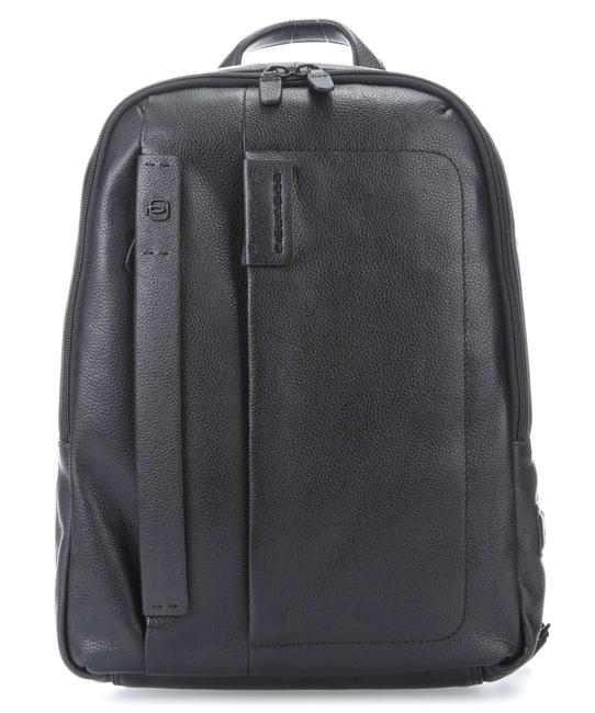 PIQUADRO backpack P15, PC port 14 " Black - Laptop backpacks